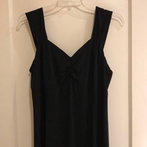 Susan graver black matte jersey maxi dress